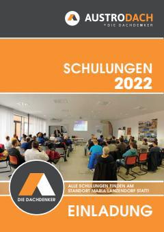AustroDach Katalog | Schulungsprogramm-ADW-2022 | 12.1.2022 - 31.12.2022