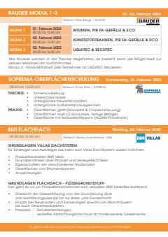 AustroDach Katalog | Schulungsprogramm-ADW-2022 | 12.1.2022 - 31.12.2022