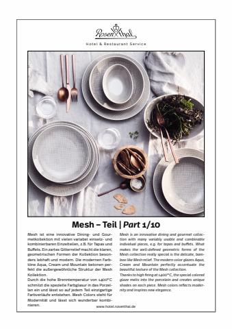 Rosenthal Katalog | Rosenthal Themenblaetter Mesh | 21.2.2022 - 31.12.2022
