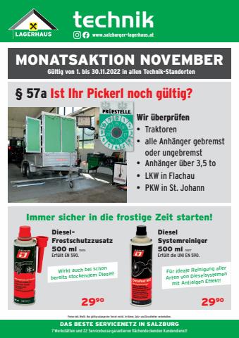 Salzburger Lagerhaus Katalog | Lagerhaus-Technik Monatsaktion | 4.11.2022 - 30.11.2022