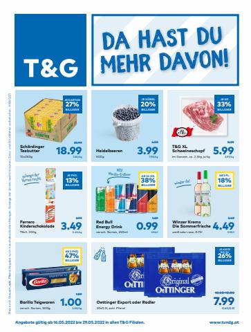 Angebote von Supermärkte in Innsbruck | T&G Flugblatt in T&G | 16.5.2022 - 29.5.2022
