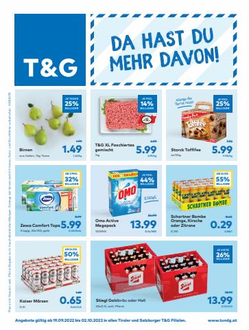 T&G Katalog in St. Johann in Tirol | T&G Flugblatt | 26.9.2022 - 2.10.2022