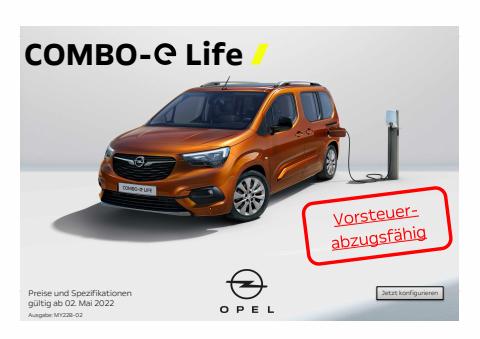 Angebote von Auto, Motorrad & Zubehör | Opel - Combo-e Life in Opel | 21.6.2022 - 28.2.2023