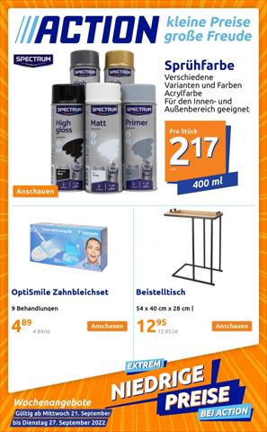 Angebote von Möbel & Wohnen in Salzburg | Flugblatt Action in Action | 21.9.2022 - 27.9.2022