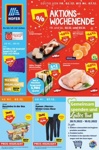 Angebote von Supermärkte in Innsbruck | Blättern Sie online im HOFER Flugblatt in Hofer | 30.11.2022 - 7.12.2022