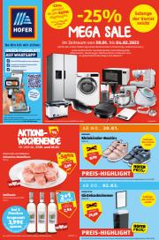 Angebote von Supermärkte | Blättern Sie online im HOFER Flugblatt in Hofer | 25.1.2023 - 4.2.2023