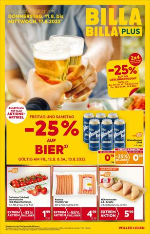 Angebote von Supermärkte in Salzburg | Billa flugblatt in Billa | 11.8.2022 - 17.8.2022
