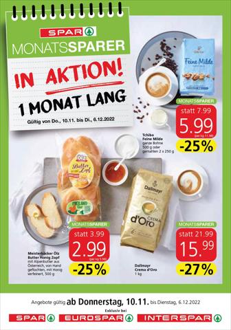 Angebote von Supermärkte in Innsbruck | Angebote Spar in Spar | 22.11.2022 - 6.12.2022