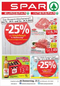 Angebote von Supermärkte in Wien | Spar flugblatt in Spar | 23.3.2023 - 29.3.2023
