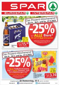 Angebote von Supermärkte | Spar flugblatt in Spar | 24.5.2023 - 6.6.2023