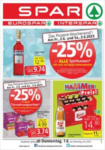 Angebote von Supermärkte | Spar flugblatt in Spar | 31.5.2023 - 6.6.2023