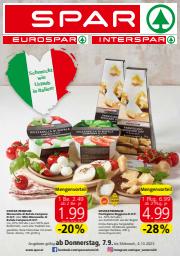 Angebote von Supermärkte in St. Pölten | Spar flugblatt in Spar | 6.9.2023 - 4.10.2023