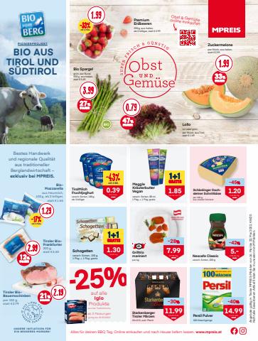 Angebote von Supermärkte in Innsbruck | Mpreis flugblatt in MPreis | 16.5.2022 - 22.5.2022
