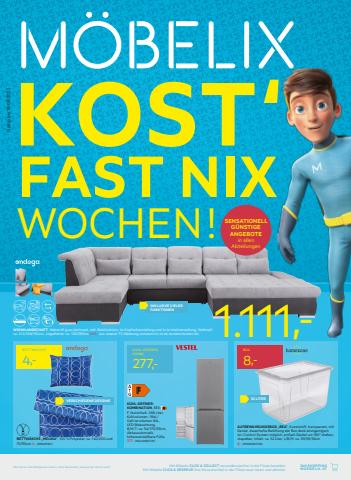 Möbelix Katalog | KOST' FAST NIX WOCHEN | 10.8.2022 - 13.8.2022