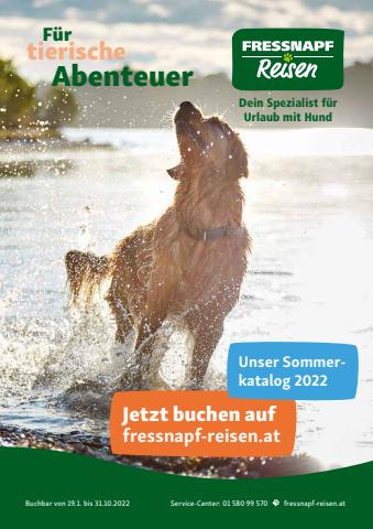 Fressnapf Katalog | Fressnapf Reisen Sommerkatalog | 26.1.2022 - 31.10.2022