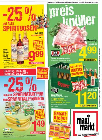 Angebote von Supermärkte in Salzburg | Maximarkt in Maximarkt | 16.8.2022 - 20.8.2022