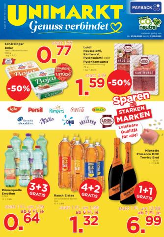 Unimarkt Katalog in Wien | Unimarkt flugblatt | 26.9.2023 - 3.10.2023