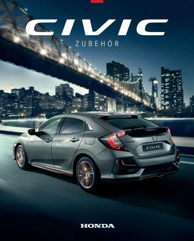 Honda Katalog | Civic Zubehoerprospekt | 17.1.2022 - 31.12.2022