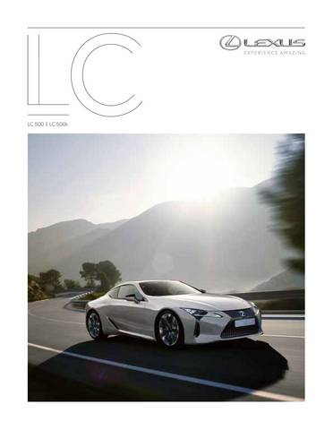 Lexus Katalog | LEXUS LC Broschuere | 20.10.2021 - 30.9.2022