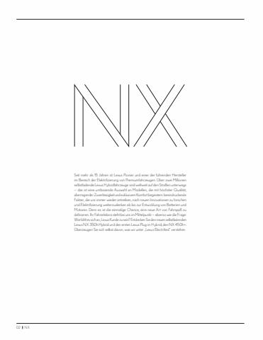 Lexus Katalog | LEXUS NEW NX | 19.1.2022 - 31.12.2022