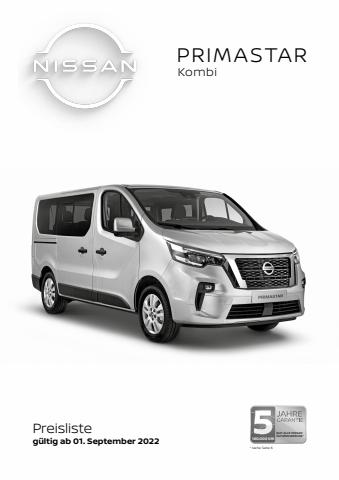 Nissan Katalog | Primastar Kombi | 15.9.2022 - 15.9.2023