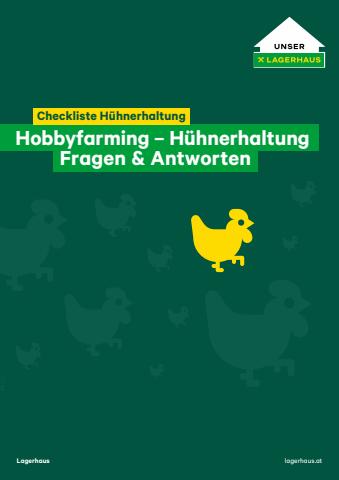 Lagerhaus Katalog | Checkliste Hobbyfarming - Hühnerhaltung | 21.6.2022 - 30.6.2022