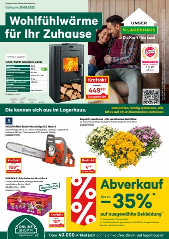 Lagerhaus Katalog in Wiener Neustadt | Lagerhaus Flugblatt September 2022 | 12.9.2022 - 25.9.2022