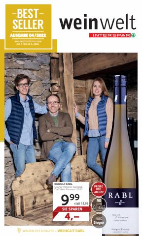 Interspar Katalog | INTERSPAR - Weinwelt Bestseller April | 28.4.2022 - 18.5.2022