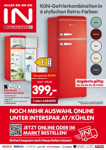 Interspar Katalog in Wien | INTERSPAR - Sonderfolder Kühlen | 7.6.2022 - 28.9.2022