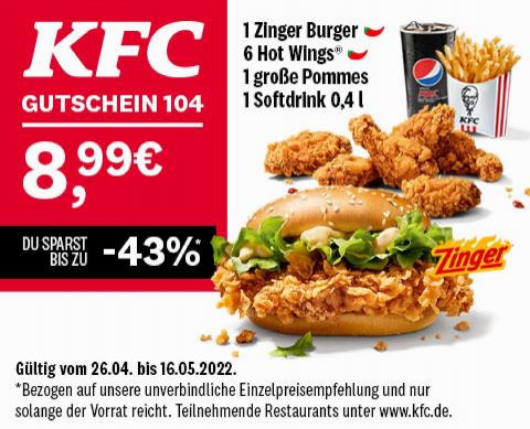 KFC Katalog in Wien | KFC Prospekt  | 29.4.2022 - 16.5.2022
