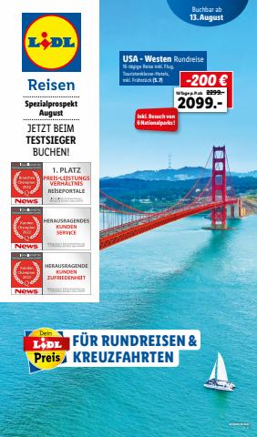 Lidl Reisen Katalog | Rundreisen & Kreuzfahrten | 13.8.2022 - 15.9.2022