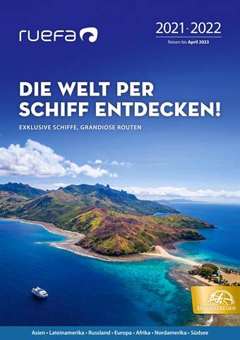 ruefa Katalog | Lernidee Schiffsreisen | 18.1.2021 - 30.4.2023