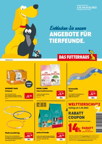 Angebote von Supermärkte in Wien | Das Futterhaus Katalog in Das Futterhaus | 30.9.2022 - 3.10.2022