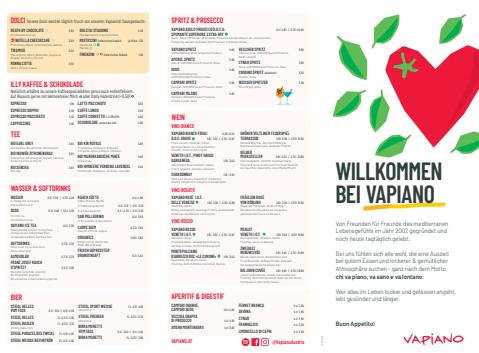 Angebote von Restaurants in Linz | Speisekarte in Vapiano | 29.12.2021 - 31.12.2022