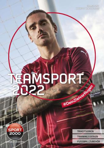 Angebote von Sport | TEAMSPORT HERBST/ WINTER 2022 in Sport 2000 | 5.7.2022 - 31.12.2022