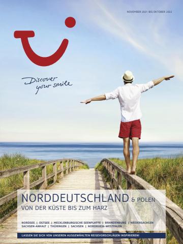 Tui Reisebüro Katalog | Deutschland Nord & Polen 2022 | 1.11.2021 - 31.10.2022
