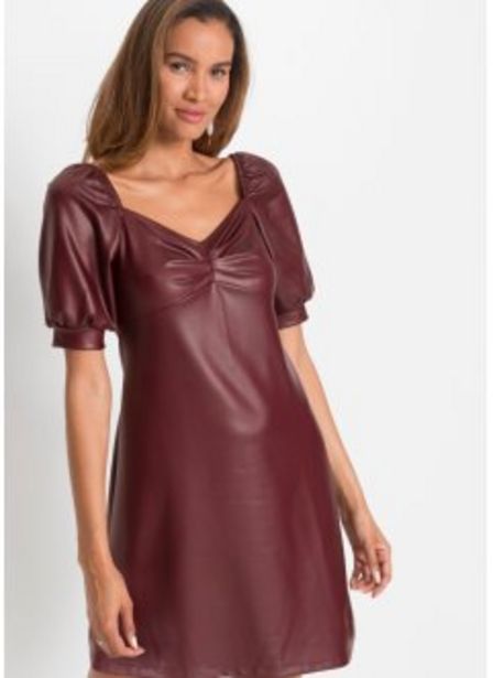 Kleid mit Lederimitat für 18,99€