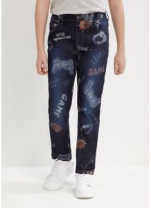 Jungen Jeans mit Gaming Druck, Tapered Fit für 15,99€ in Bonprix