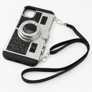 Black Glitter Camera Phone Case - Fits iPhone 11 für 8€ in Claire's