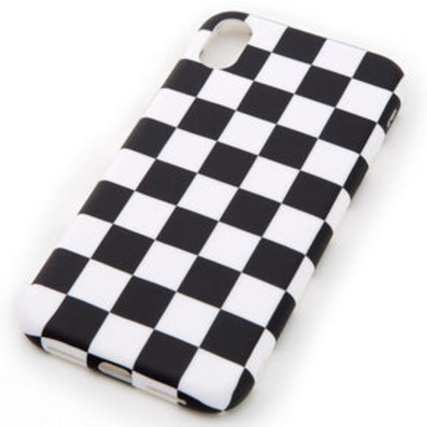 Black & White Checkered Phone Case - Fits iPhone XR für 4€ in Claire's