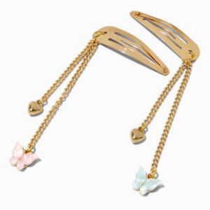 Pastel Butterfly Dangle Snap Hair Clips - 2 Pack für 4,99€ in Claire's