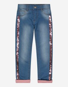 Mädchen Jeans - Wendepailletten für 12,99€ in Takko
