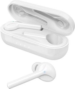 Hama Spirit Go   In Ear Kopfhörer Bluetooth®  Weiß  Headset, Touch-Steuerung für 15,99€ in Conrad