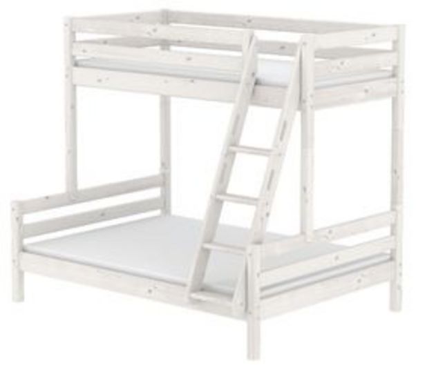 Maxi Kombi-Etagenbett 90x200 cm Weiß lasiert für 824,25€