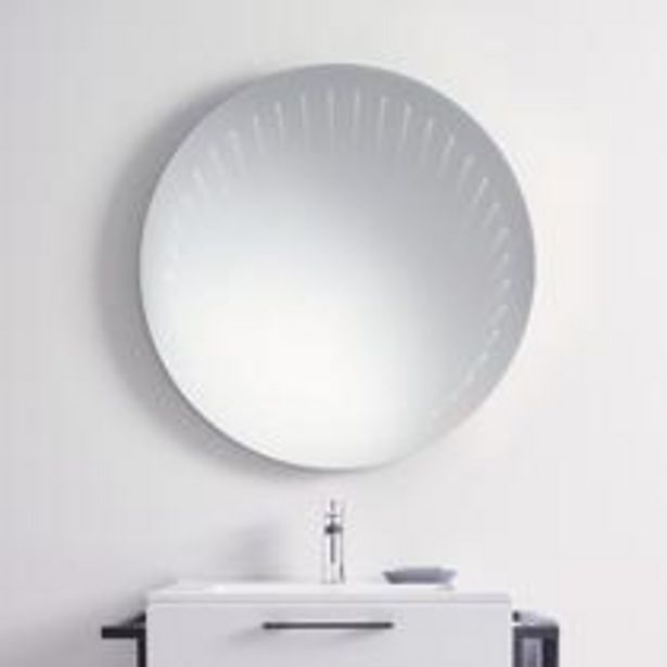 Wandspiegel Silberfarben inkl. LED 'Mirror Switch' für 229€