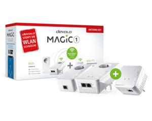 DEVOLO Magic 1 WiFi Starter Kit mit Magic 1 WiFi Mini Erweiterung für 147€ in Media Markt