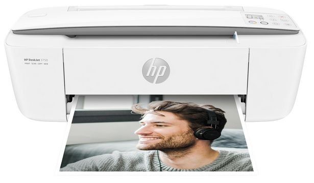 HP Multifunktionsdrucker DeskJet 3750 Stonewhite Inkl. 4 Probemonate Instant Ink für 79,99€