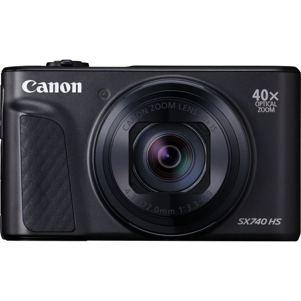 CANON Kompaktkamera PowerShot SX740 HS, 20.3MP, 1/2.3 Zoll CMOS, f3.3-6.9, 40x Zoom, 4K25p, 10B/s, Schwarz für 359,9€