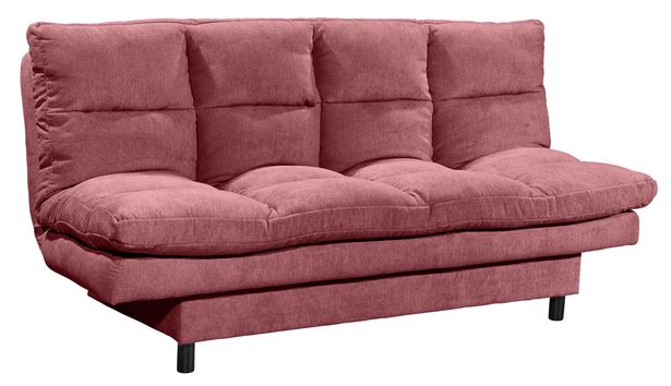 3-Sitzer-Sofa mit Schlaffunktion und Bettkasten Lotta Beere für 449€ in Möbelix