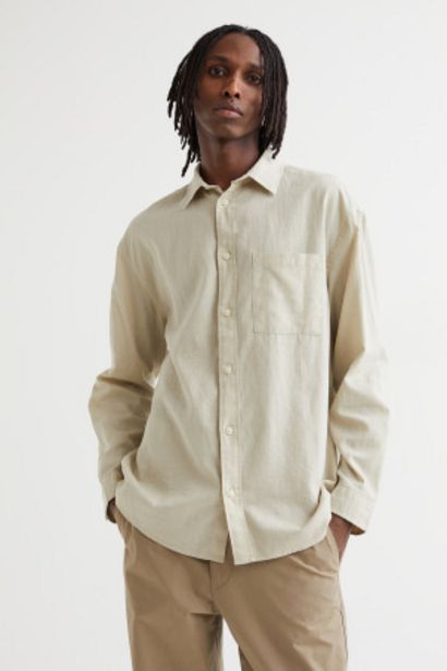 Hemd aus Leinenmix Relaxed Fit für 9,99€ in H&M